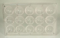 Preview: Hemisphere mould for chocolate petit fours at sweetART -1