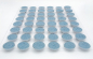 Preview: 480 Macaron Halbschalen blau - Karton / fertig gebacken von sweetART-1