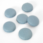 Preview: 480 Macaron Halbschalen blau - Karton / fertig gebacken von sweetART
