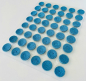 Preview: Macaron Halbschalen blau 96 Stk. / fertig gebacken von sweetART-1