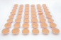 Preview: 480 Macaron Halbschalen orange - Karton / fertig gebacken von sweetART-1