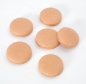 Preview: 480 Macaron Halbschalen orange - Karton / fertig gebacken von sweetART