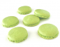 Preview: 96 Macaron Halbschalen grün von sweetART