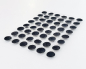 Preview: 96 Macaron Halbschalen schwarz von sweetART-02