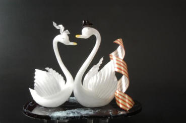 Zuckerschwan, kreativer Zuckerziehen Zuckerblasen