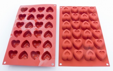 Bakery-silicone mold heart small at sweetART