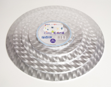 Tortenscheiben 5er Set Silber Rund von sweetART