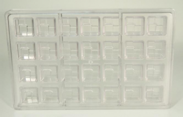 Praline mould square modern at sweetART -1