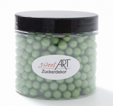 Zuckerperlen Groß Glimmer Grün 40 g bei sweetART-01