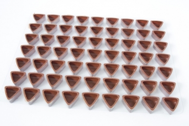 Box - milk triangular chocolate bowls - praline cup at sweetART -1