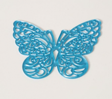 Sweet lace decor butterfly blue, already baked at sweetART