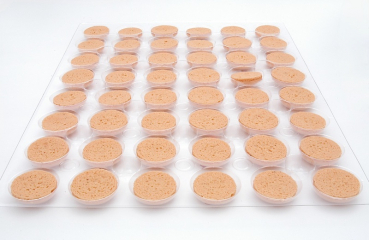 480 Macaron Halbschalen orange - Karton / fertig gebacken von sweetART-1