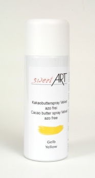 Cocoa butter velvet spray yellow 400 ml at sweetART
