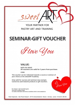 Backseminar-Geschenkgutschein "Ich liebe dich" von sweetART -1