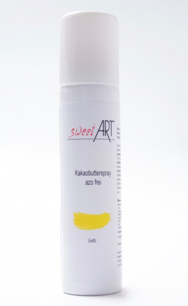 Gelb Kakaobutter Velvet Farbspray 100 ml von sweetART