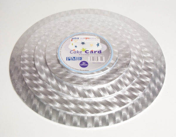 Tortenscheiben 5er Set Silber Rund von sweetART