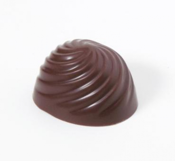 Praline mold spiral oval at sweetART