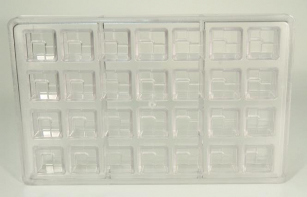 Praline mould square modern at sweetART -1
