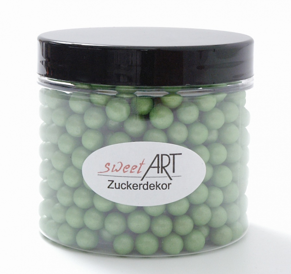 Zuckerperlen Groß Glimmer Grün 40 g bei sweetART-01