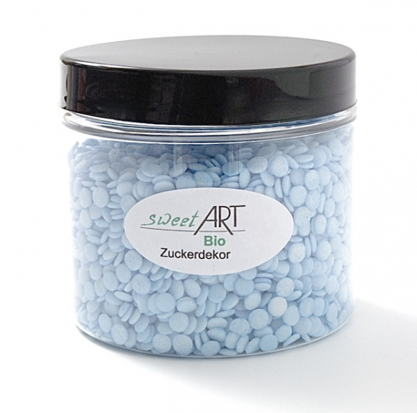 ORGANIC sugar confetti blue 120 g at sweetART-01