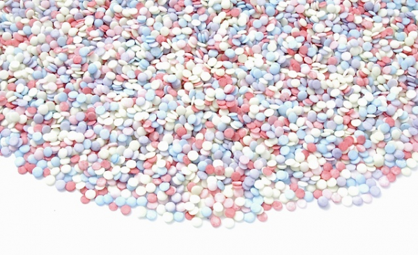 ORGANIC sugar confetti colored 40 g at sweetART