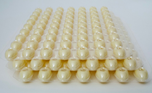 Mini Schokoladeneier 3 Set weiss