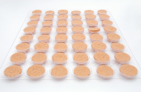 480 Macaron Halbschalen orange - Karton / fertig gebacken von sweetART-1