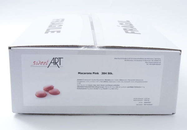 Macaron Halbschalen pink 384 stk. von sweetART-03