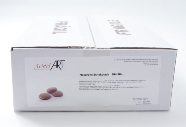 Macaron Halbschalen Kakao 384 Stk. von sweetART-03