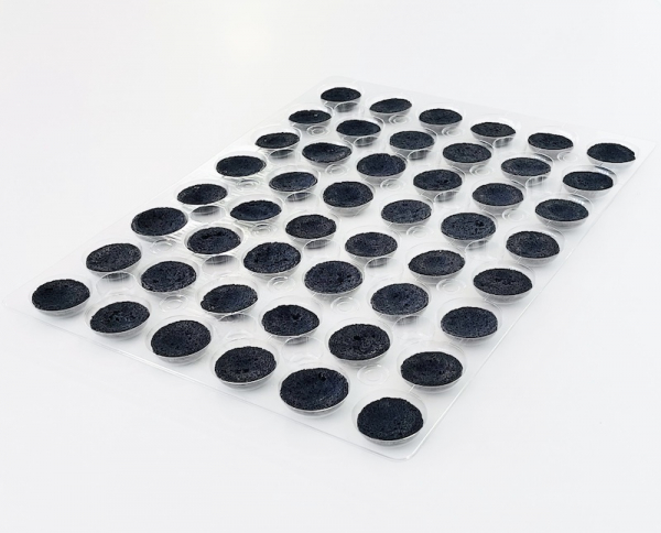 96 Macaron Halbschalen schwarz von sweetART-02