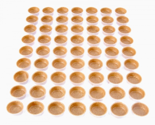 63 Stk. Krokant-Schalen rund 30 mm von sweetART -1