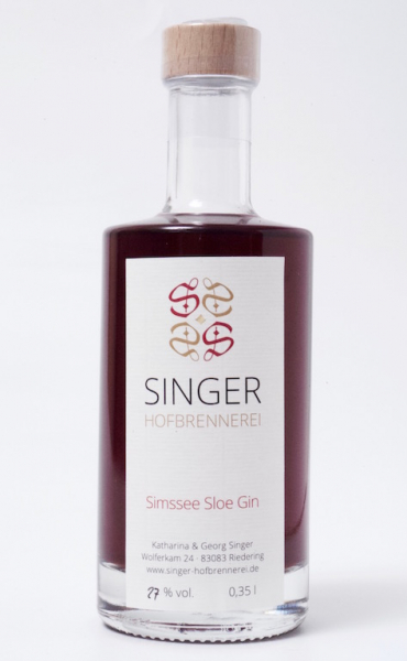 Simssee Sloe Gin, limitierte Edition, von Hand abgefüllt von sweetART