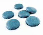 Macaron Halbschalen blau 48 Stk. / fertig gebacken von sweetART