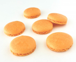 Macaron Halbschalen orange 48 Stk. / fertig gebacken von sweetART