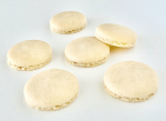 48 Macaron Halbschalen Natur/Beige von sweetART