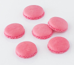 96 Macaron Halbschalen pink von sweetART